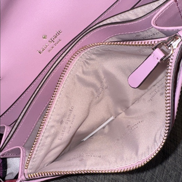 Kate Spade Crossbody Kerri Small Leather Lilac Bag NWT - Picture 13 of 16
